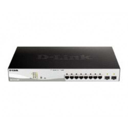 Switch D-Link 8xRJ45 GbE 2xSFP PoE...