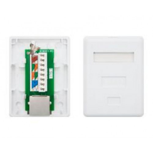 Roseta Superficie RJ45 Cat6 FTP 1 Toma