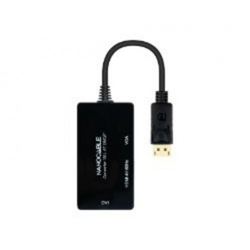 Adaptador Nanocable DP a HDMI/DVI/VGA