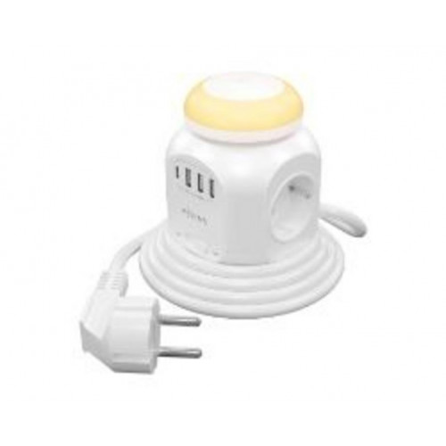 Regleta AISENS 4xSchuko 3xUSB-A...