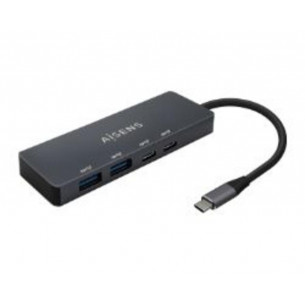 AISENS Hub USB-C 4 Puertos:...
