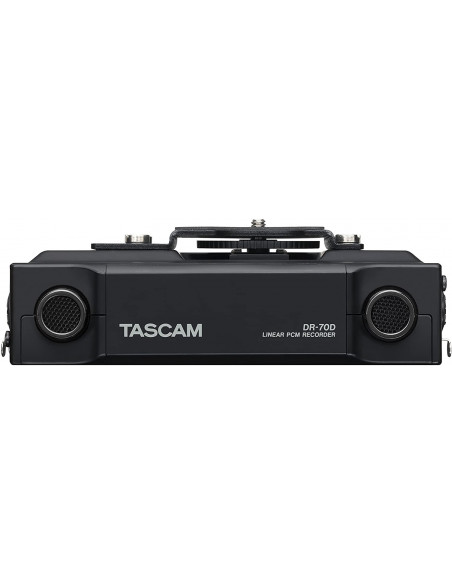 Tascam DR-70D Grabadora de audio de 4 canales para cámaras DSLR