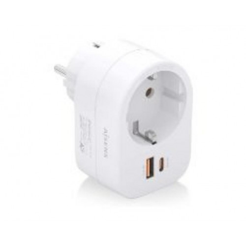 Enchufe AISENS 1 Toma, 1 Usb-C PD, 1...