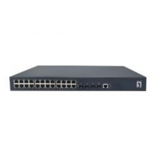 Switch LevelOne 24xRJ45 GbE 4xSFP+...
