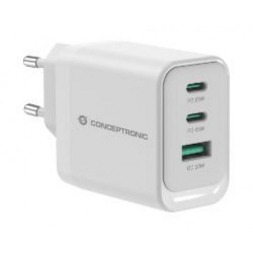 Cargador CONCEPTRONIC USB-A/C 65W PD...