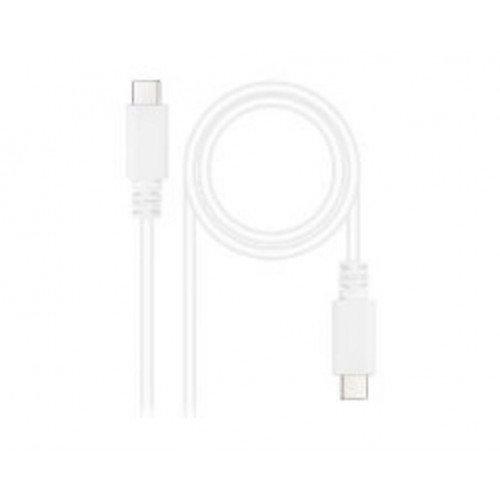 Nanocable USB-C/M/M 1.5m Blanco