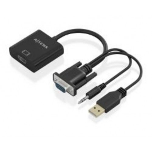 Conversor AISENS VGA/3.5mm/USB-A/M a...