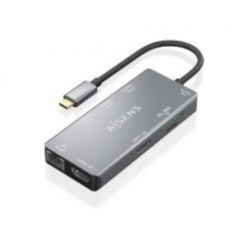 Dock AISENS USB-C a HDMI/USB/PD Gris...