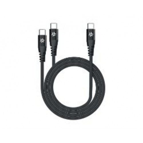 Cable CELLY USB-C a 2xUSB-C 100W 1.3m...