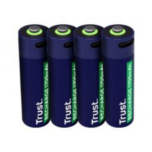 Pilas Recargables Trust AA Azul 4...