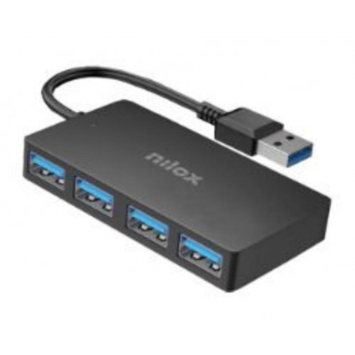HUB NILOX 4xUSB-A 3.0 Negro (NXHUB403)
