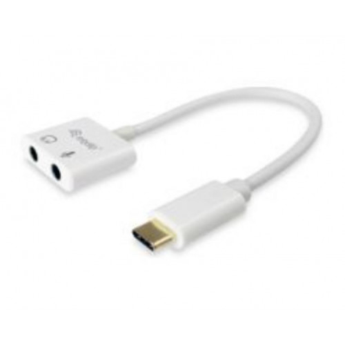 Adaptador EQUIP USB-C/M a 2x3.5mm/H...