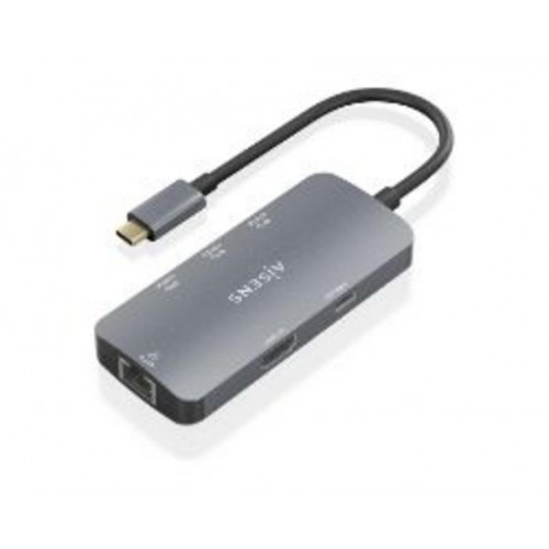 Dock AISENS USB-C a HDMI/USB/PD Gris...