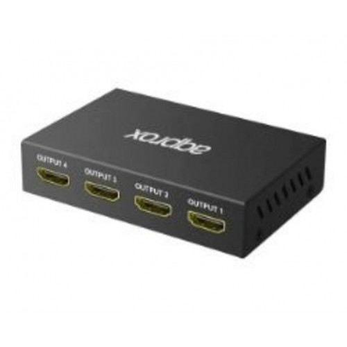 Splitter Approx 4K/30Hz 4xHDMI Negro...
