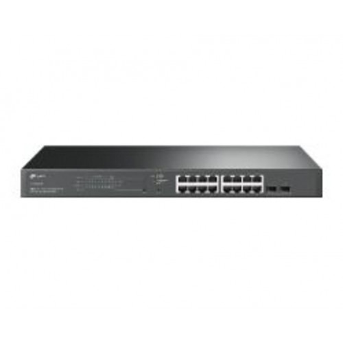 Switch TP-Link 16xRJ45 2xSFP PoE Rack...
