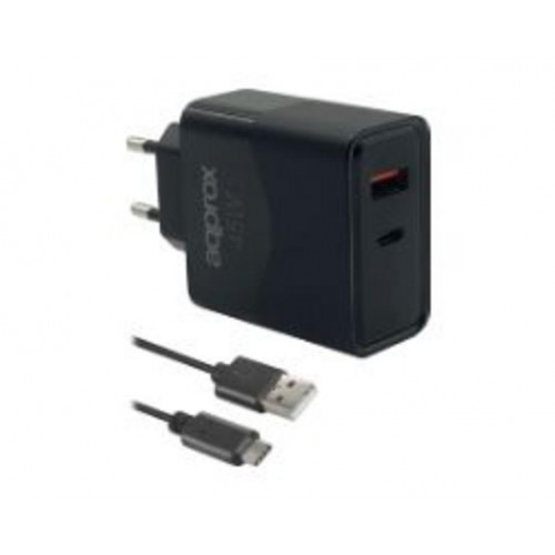 Cargador de Pared Approx USB-A/USB-C...