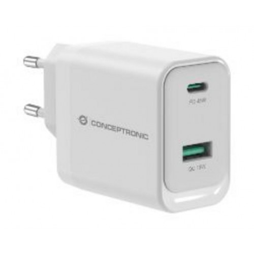 Cargador CONCEPTRONIC USB-A/C 45W PD...