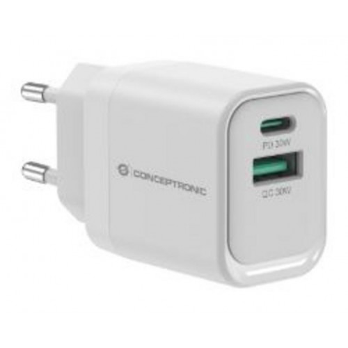Cargador CONCEPTRONIC USB-A/C 33W PD...