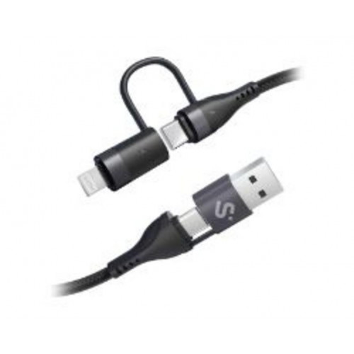 Cable SUBBLIM USB-A/C/C/Lightning 1m...