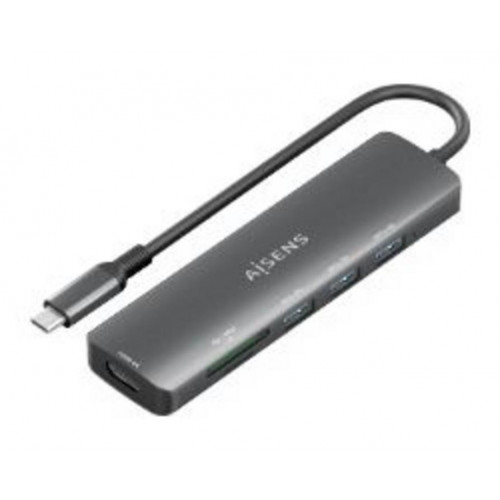 Docking AISENS 6en1 USB-C Gris...